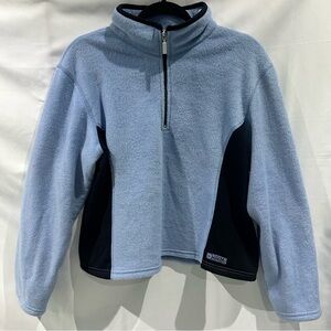 Roots Baby Blue Quarter Zip Fleece